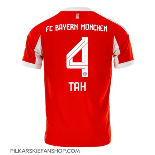 Koszulka piłkarska Bayern Munich Jonathan Tah #4 Strój Domowy 2025-26 tanio Krótki Rękaw Koszulka piłkarska Bayern Munich Jonathan Tah #4 Strój Domowy 2025-26 tanio Krótki Rękaw